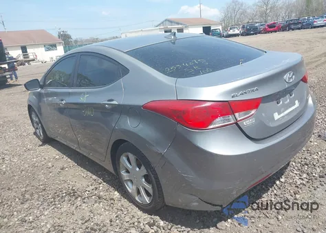 2012 Hyundai Elantra Limited (Ulsan Plant) z USA, uszkodzony, nr VIN KMHDH4AE1CU221482